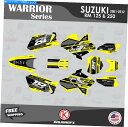 Graphics decal kit スズキのグラフィックキットRM125 RM250（2001-2012）RM 125 RM 250 Warrior-Yellow Graphics Kit For Suzuki RM125 RM250 (2001-2012) RM 125 RM 250 Warrior-Yellow