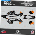 Graphics decal kit KTM 200、250、300、450、500xc-Wのグラフィックキット(2014-2015)Bold-Orange G...