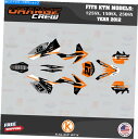 Graphics decal kit KTMのグラフィックキット2ストローク125SX 150SX 250SX（2012）OCシリーズ - オレンジ Graphics Kit for KTM 2-stroke 125SX, 150SX and 250SX (2012) OC-Series - Orange