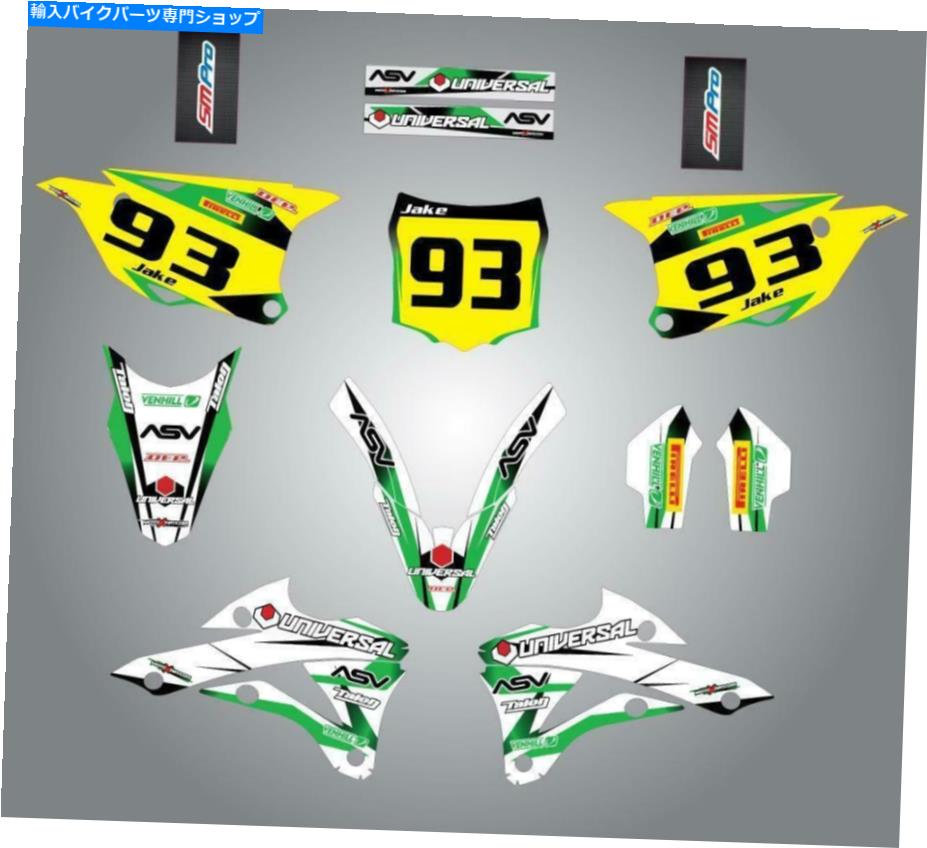 Graphics decal kit 2014 Kawasaki KX 100॰եååȥȡॹΥƥåǥ 2014 Kawasaki KX 100 custom graphics kit Storm Style stickers decals