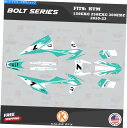 Graphics decal kit KTM 125EXC、250EXC、300EXC 2020 2021 2022 2023ボルトティールシフト用のグラフィッ...
