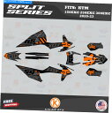 Graphics decal kit KTM 125EXC、250EXC、300EXC 2020 2021 2022 2023 Split -Orangeのグラ...