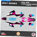 Graphics decal kit KTM 125EXC、250EXC、300EXC 2020 2021 2022 2023 BOLT-MAGENTA用のグラ...