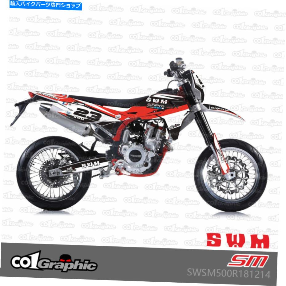Graphics decal kit SWM SM500R RS500R RS300R 2015-2017用のグラフィックデカールステッカーキット GRAPHICS DECALS STICKERS KIT FOR SWM SM500R RS500R RS300R 2015-2017