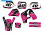 Graphics decal kit 1993-1995 CR 80졼꡼ԥ󥯥󥲥եååȤȥۥȸߴ 1993-1995 CR 80 RACE SERIES Pink Senge Graphics Kit Compatible with Honda