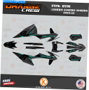 Graphics decal kit KTM 125EXC、250EXC、300EXC 2020 2021 2022 2023 OG -Teal Shiftのグ...