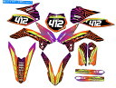 Graphics decal kit 2013-2014 SX 85 Tigre Orange Senge Graphics Kit KTMと互換性 2013-2014 SX 85 TIGRE Orange Senge Graphics Kit Compatible with KTM