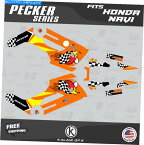 Graphics decal kit ホンダ・ナビのグラフィックキット（2016-2022）ペッカー - オレンジ Graphics Kit for HONDA NAVI (2016-2022) Pecker - Orange