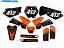 Graphics decal kit 2006-2012 SX 105Хʥꥪ󥸥󥲥եååKTMȸߴ 2006-2012 SX 105 BINARY Orange Senge Graphics Kit Compatible with KTM