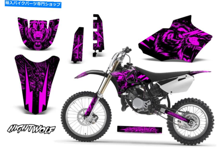 Graphics decal kit ヤマハYZ 85ダートバイクグラフィックステッカーキットデカールラップMX 2002-2014ナイトウルフPNK Yamaha YZ 85 Dirt Bike Graphic Sticker Kit Decal Wrap MX 2002-2014 NIGHTWOLF PNK