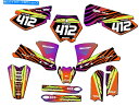 Graphics decal kit 2003-2005 SX 105 Tigre Orange Senge Graphics Kit KTMと互換性 2003-2005 SX 105 TIGRE Orange Senge Graphics Kit Compatible with KTM