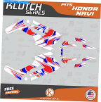 Graphics decal kit ホンダ・ナビのグラフィックキット（2016-2022）Klutch-Red-Blue Graphics Kit for HONDA NAVI (2016-2022) KLUTCH-red-blue