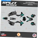 Graphics decal kit KTM Enduro 200xc-W、250xc-W、300xc-Wのグラフィックキット(2012)スプリット-TEAL ...