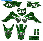 Graphics decal kit 2019-2020 KLX 140 G Flaming Gearhead Green Senge Graphics Kitと互換性があります... 2019-2020 KLX 140 G FLAMING GEARHEAD Green Senge Graphics Kit Compatible with...