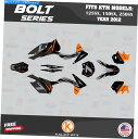 Graphics decal kit KTMのグラフィックキット2ストローク125SX 150SX 250SX（2012）ボルトシリーズ - オレンジ Graphics Kit for KTM 2-stroke 125SX, 150SX and 250SX (2012) Bolt Series - Orange
