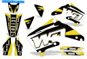 Graphics decal kit ホンダCRF450RデカールグラフィックスキットダートバイクラップステッカーCRF450 02-04 WDイエロー Honda CRF450R Decal Graphics Kit Dirt Bike Wrap Sticker CRF450 02-04 WD Yellow