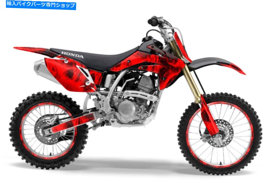 Graphics decal kit デカールグラフィックキットHonda CRF150 R 07-16 Flames Red Decal Graphic Kit Honda CRF150 R 07-16 Flames Red