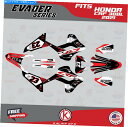 Graphics decal kit Honda CRF300L CRF 300L 2021 Evader-Redのグラフィックキット Graphics Kit...