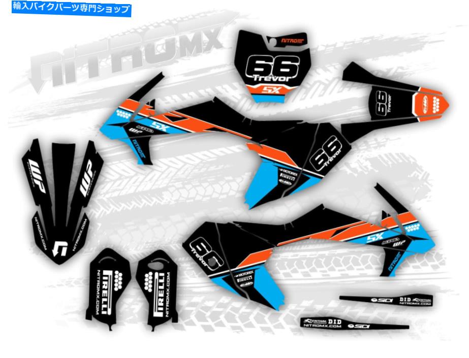 Graphics decal kit KTM SX 65 SX65 2016 2017 2018 2019 2020 2021 2022グラフィックキットデカールNITROMX KTM SX 65 SX65 2016 2017 2018 2019 2020 2021 2022 Graphic Kit Decals by NitroMX