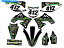 Graphics decal kit 2009-2012 KX 250 f Podium Black Senge Graphics Kit川崎と互換性 2009-2012 KX 250 F PODIUM Black Senge Graphics Kit Compatible with Kawasaki