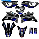 Graphics decal kit 2008-2022 TTR 110 Surge Black Senge Graphics Kitƃ}nƌ݊ 2008-2022 TTR 110 SURGE Black Senge Graphics Kit Compatible with Yamaha