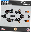 Graphics decal kit KTM 125SX 200SX 250SX 300SX 380SX(1998-2000)Bold-Orangeのグラフィッ...