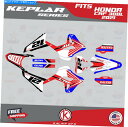 Graphics decal kit Honda CRF300L CRF 300L 2021 Keplar-Red-Blueのグラフィックキット Graphic...