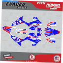 Graphics decal kit ホンダCRF300L CRF 300L 2021 Evader-Blue-Redのグラフィックキット Graphics K...