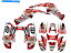 Graphics decal kit ٤Ƥǯ50/90ᥤإåɥ󥲥եååDRRȸߴ All Years 50/90 MAYHEM Red Senge Graphics Kit Compatible with DRR