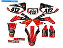 Graphics decal kit 2004-2018 CRF 250 X[XV[YRed Senge Graphics KitHondaƌ݊ 2004-2018 CRF 250 X RACE SERIES Red Senge Graphics Kit Compatible with Honda