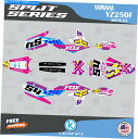 Graphics decal kit ヤマハのグラフィックキットYZ250F 2019 2020 2021 2022 2023スプリットシリーズ - ピンク G...