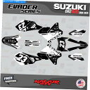 Graphics decal kit XYLDRZ400SMp̃OtBbNLbgiׂĂ̔NjDRZ 400 SM S E Evader Black White Graphics Kit For Suzuki DRZ400SM (All Years) DRZ 400 SM S E Evader Black White