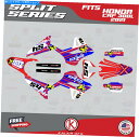 Graphics decal kit ホンダCRF300L CRF 300L 2021スプリットシリーズのグラフィックキット - レッドブルー Graphics...