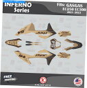Graphics decal kit Gasgas EC250 EC300 2021 2022 2023 Infernoシリーズのグラフィックキット-Tan G...