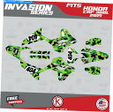 Graphics decal kit ホンダCRF300L CRF 300L 2021侵略シリーズのグラフィックキット - グリーン Graphics Kit ...