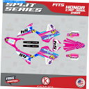 Graphics decal kit ホンダCRF300L CRF 300L 2021スプリットシリーズのグラフィックキット - ピンク Graphics Ki...