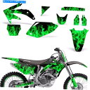 Graphics decal kit デカールグラフィックキットホンダCRF 450 Rダートバイクステッカー背景05-08アイスグリーン Decal Graphic Kit Honda CRF 450 R Dirt Bike Sticker Backgrounds 05-08 ICE GREEN