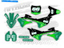 Graphics decal kit Kawasaki KX 85 KX85 KX 112 KX112 2022 2023 NITROMXによるモトクロスグラフィックデカール Kawasaki KX 85 KX85 KX 112 KX112 2022 2023 Motocross Graphics Decals by NitroMX