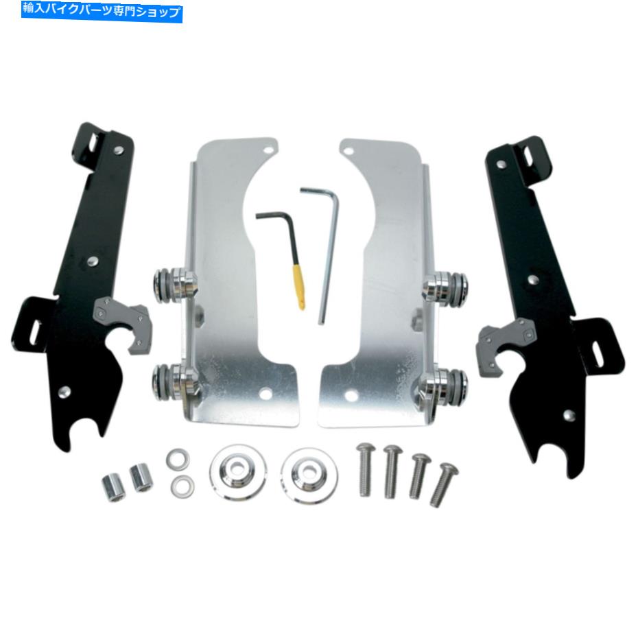 Graphics decal kitFairings メンフィスシェードバットウィングトリガーロックマウントキット-Stratoliner -Black Mek1938 MEMPHIS SHADES Batwing Trigger Lock Mounting Kit - Stratoliner - Black MEK1938