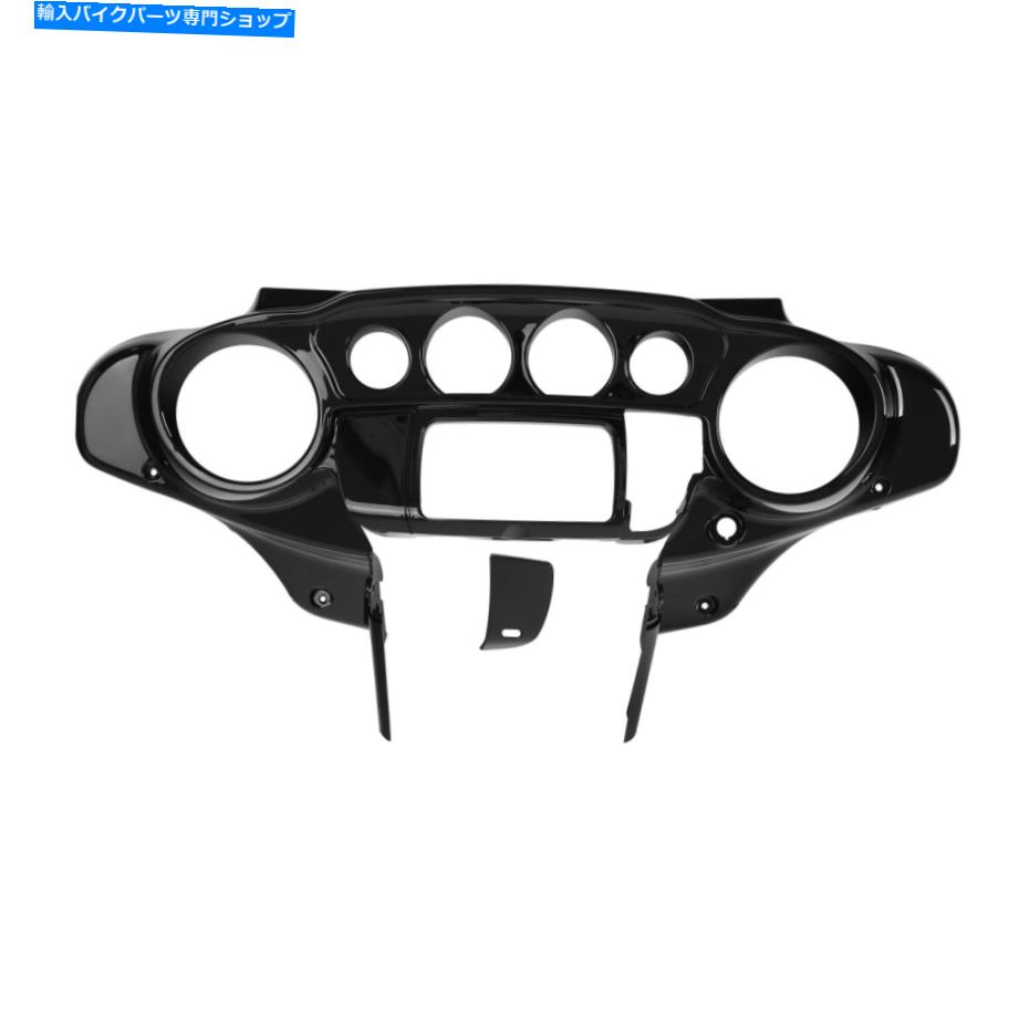 Fairings ハーレーストリートグライド2014-22に適した鮮やかな黒の内側フェアリングスピードメーターカバー Vivid Black Inner Fairing Speedometer Cover Fit For Harley Street Glide 2014-22