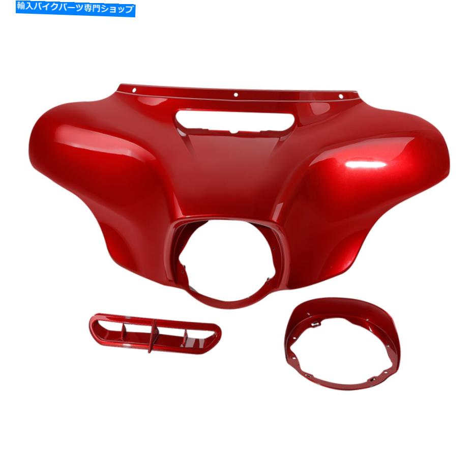 Fairings ハーレーストリートグライドに適したフロントバットウィングアウターフェアリング14-23邪悪な..