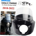 Fairings ハーレーソフトアイルのフェアリングフロントガラスヘッドライトマスク2018-22ストリートボブローライダー Fairing Windshield Headlight Mask For Harley Softail 2018-22 StreetBob Low Rider