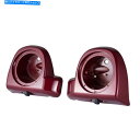 Fairings ハードキャンディーホットロッドレッドフレークスピーカーポッド低いフェアリングフィット14+ハーレーツーリング Hard Candy Hot R...