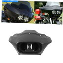 Fairings ハーレーFLTRロードグライドのマットブラックインナーアンドアウターヘッドライトフェアリング1998-2013 Matte Black Inner Outer Headlight Fairing For Harley FLTR Road Glide 1998-2013