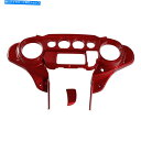 Fairings ハーレーエレクトラグライド14-2022ウィキッドレッドに適合するインナーフェアリングスピードメーターカバー Inner Fairing Speedometer Cover Fit For Harley Electra Glide 14-2022 Wicked Red(2)