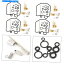 Carburetor ۥCB750K 1979-1982 CB750F 1980-1981Υ֥쥿ú岽ʪƷå 4 Carburetor Carb Repair Rebuild Kit For Honda CB750K 1979-1982 CB750F 1980-1981