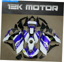 Fairings ホワイトブルーフェアリングキットフェアリングセットフィット2014 2015 2016 2017 2018 R3 R25 8 WHITE BL...