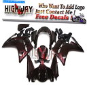 Fairings ヤマハFJR1300のフェアリング02-06 ABSプラスチックフェアリングボディワークキットレッドカレンUU Fairings For Ya...