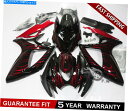 Fairings GSXR600 / GSXR750 2006 2007 ABSインジェクションボディワーク用のレッドフレームABSフェアリングキット Red Flame ABS Fairing Kit For GSXR600 / GSXR750 2006 2007 ABS Injection Bodywork