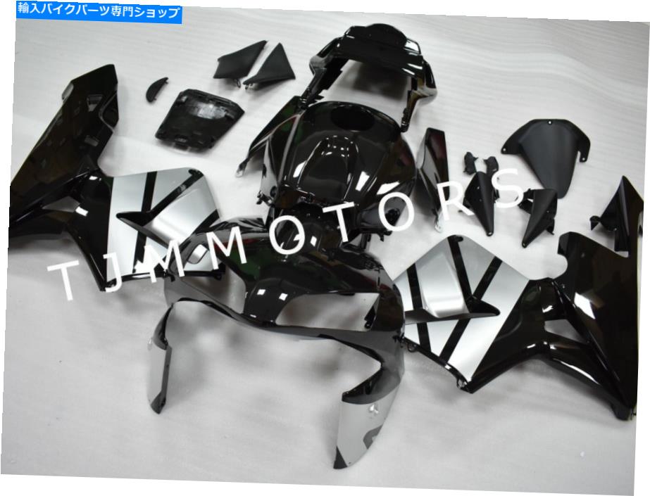 Fairings CBR600RR 2003 2004 F5 ABS射出型ボディワークフェアリングキットブラックシルバー For CBR60..